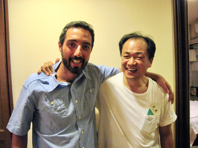 Robert with acupuncture master Taniuchi Sensei at his clinic in Tokyo in 2006